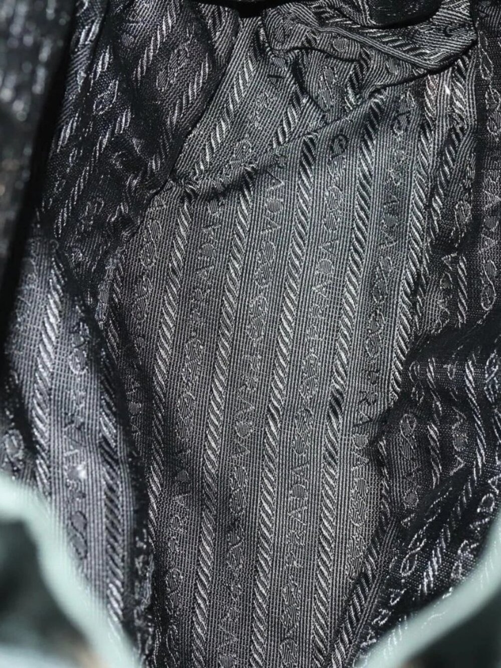 PRADA Backpack Nylon Green Silver Auth fm5140 - Picture 12 of 16